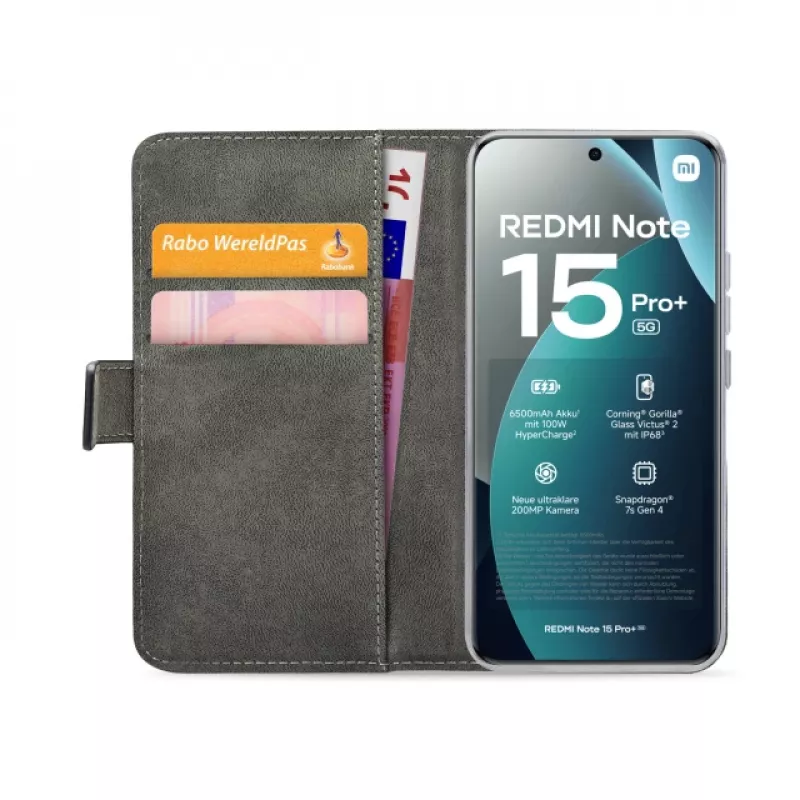 Mobilize Classic Gelly Wallet Book Case Xiaomi Redmi Note 15 Pro+ 5G Black