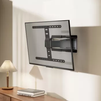 MOBILUX Sbox PLB-79464 Feste TV-Wandhalterung – für 43-90 inch Bildschirme, 50 kg Tragkraft, VESA bis 600x400 mm, Schwarz