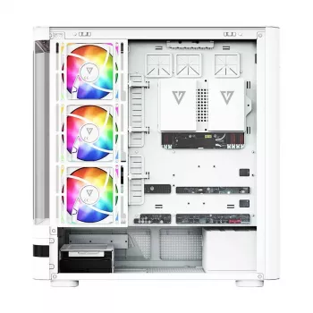 MODECOM Volcano AQ200 ARGB Midi-Tower-Gehäuse Weiß