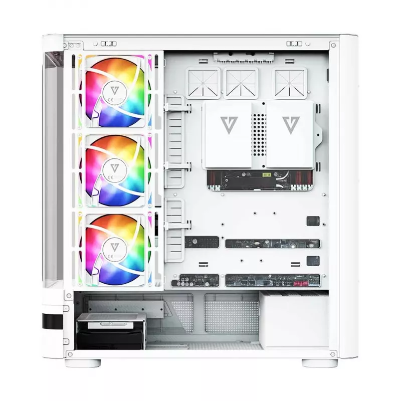 MODECOM Volcano AQ200 ARGB Midi-Tower-Gehäuse Weiß