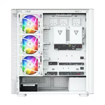 MODECOM Volcano AQ300 ARGB Mid Tower Gehäuse Weiß