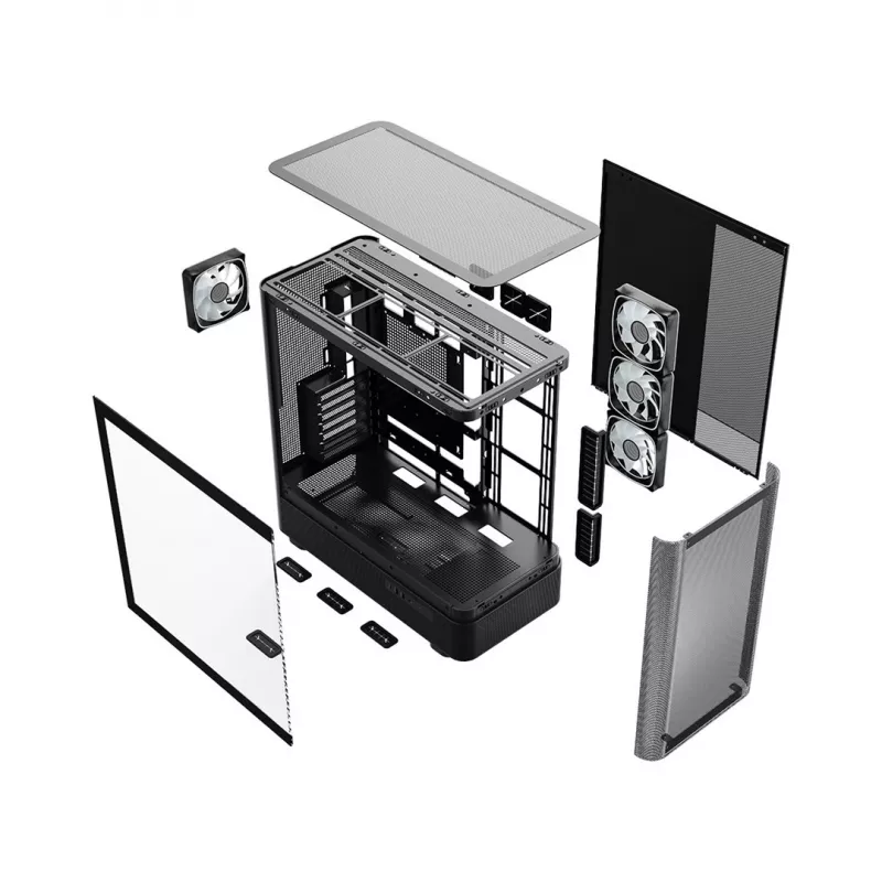 MODECOM Volcano AQ300 ARGB Midi Tower Black