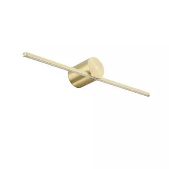 Moderne schlanke LED-Wandleuchte IP44 Gold 12W Warmweiß 960lm