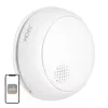 MOES SSD01 ZigBee Smart Photoelektrischer Rauchmelder mit 85dB Sirene, Tuya App-Benachrichtigungen, CR123A Batteriebetrieben, Weiß