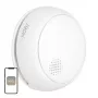 MOES SSD01 ZigBee Smart Photoelektrischer Rauchmelder mit 85dB Sirene, Tuya App-Benachrichtigungen, CR123A Batteriebetrieben, Weiß