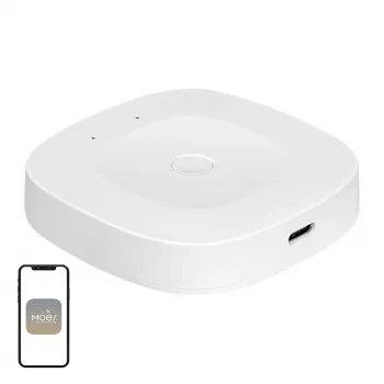 MOES ZHUB-C ZigBee 3.0 Ethernet/Wi-Fi Smart Gateway Hub für Tuya-Geräte, funktioniert mit Alexa & Google Home