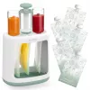 MOMCOZY Babykostzubereiter für Brei-Lagerung, 5-in-1 Dämpfen, Mixen, Pürieren, Auftauen, Aufwärmen, 600ml Tritan-Behälter, 200ml Wassertank, Touchscreen-LCD, BPA-frei, 300W Heizung, 120W Mixen, 120V