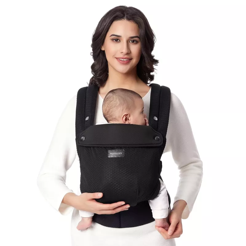 MOMCOZY BC001 Baby Carrier Newborn to Toddler Air Mesh Black