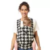Momcozy BC001 Karo-Muster Babytrage, 6-in-1 Ergonomisch, 0-36 Monate, 7-45 lbs, IHDI Zertifiziert, Atmungsaktive Baumwolle