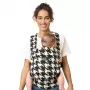 Momcozy BC001 Karo-Muster Babytrage, 6-in-1 Ergonomisch, 0-36 Monate, 7-45 lbs, IHDI Zertifiziert, Atmungsaktive Baumwolle