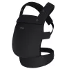 Momcozy BC001 Soft Structured Baby Carrier mit abnehmbarem Hüftsitz, Schwarz, 0-36 Monate, 3,5-20 kg