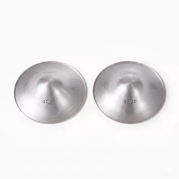 Momcozy NS005 999 Feinsilber Stillhütchen 45mm - 2er-Pack