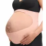 Momcozy Schwangerschafts-Bauchband (L) - Nude, bequemer und stützender Umstandsstützgürtel