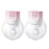 Momcozy S12 Pro Quick Pink Doppelpack Schalen-Brustpumpe Kabellos Doppel Pink