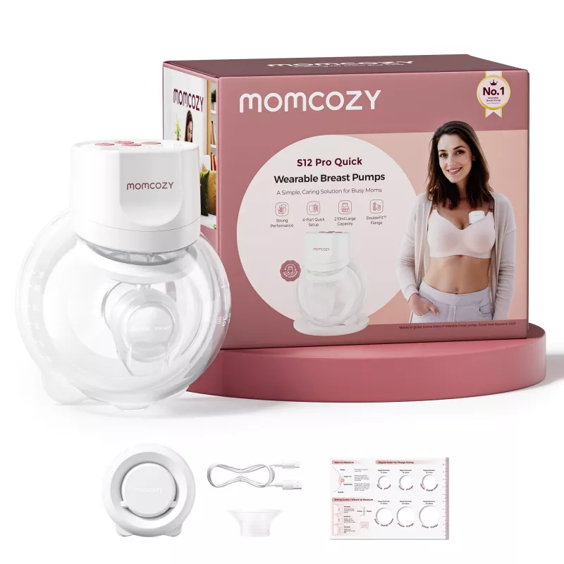 MOMCOZY S12 PRO+ Tragbare Milchpumpe Weiß Einzelpackung