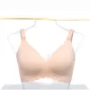 Momcozy YN46 Nahtloser Stütz-BH mit Blumenmuster Still-BH Push-up Beige Größe M