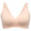 Momcozy YN46 Nahtloser Stütz-BH mit Blumenmuster Still-BH Push-up Beige Größe M