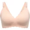 Momcozy YN46 Nahtloser Stütz-BH mit Blumenmuster für Stillende Push-up Haut L