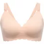 Momcozy YN46 Nahtloser Stütz-BH mit Blumenmuster für Stillende Push-up Haut L