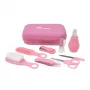 MOMINI Baby Care Kit Pinky - 10-teiliges Neugeborenen-Pflegeset mit Reiseetui