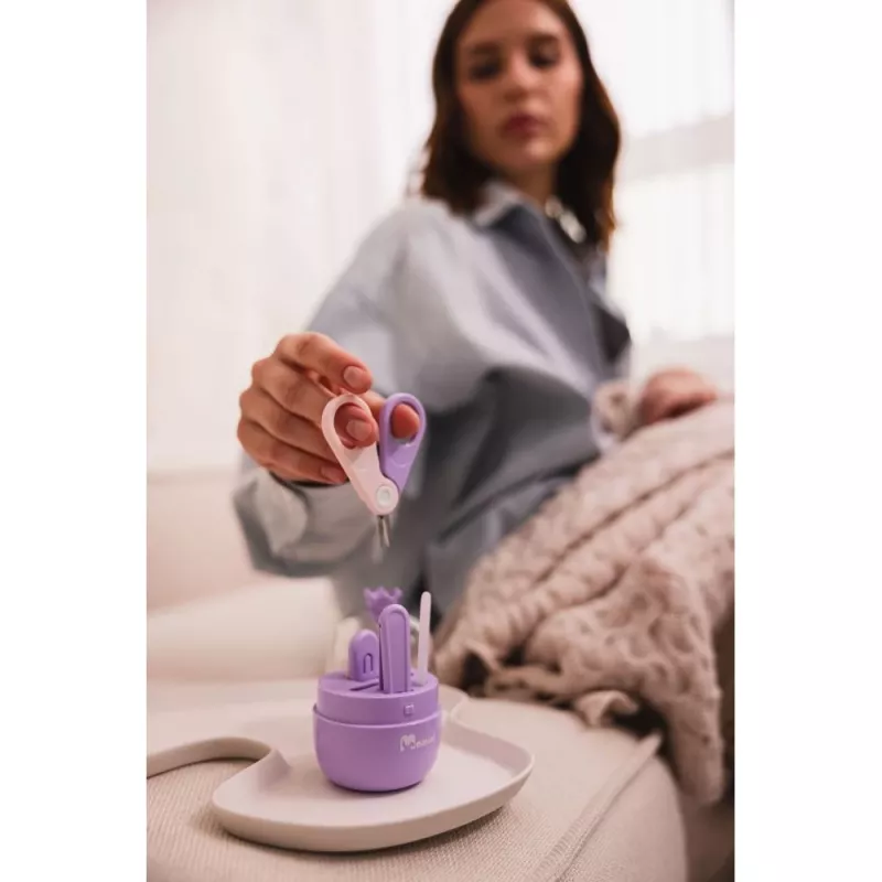 Momini Baby-Nagelpflegeset Flieder