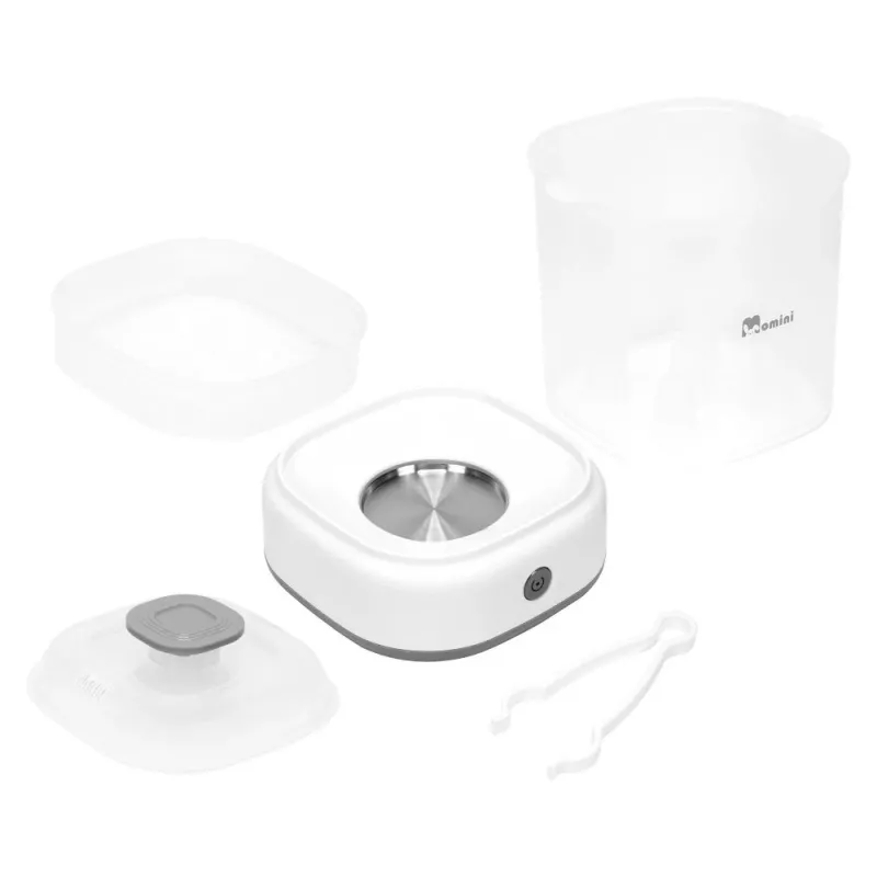 Momini Bottle Steriliser QuickSteam - Elektrischer Dampfsterilisator für 6 Babyflaschen, 8-Minuten-Zyklus, automatische Abschaltung, BPA-frei