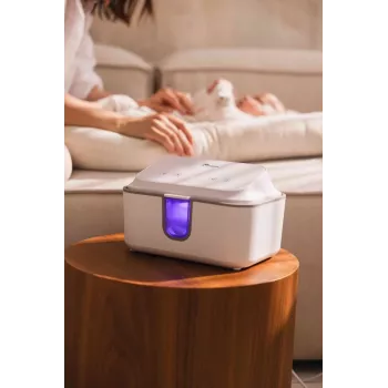 Momini WarmWipes Feuchttücherwärmer - Weiß/Grau
