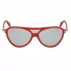 Moncler ML0054-67C Unisex Sonnenbrille - Schwarzer Rahmen, Rauchgraue Gläser, 128 mm Glasbreite