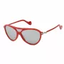 Moncler ML0054-67C Unisex Sonnenbrille - Schwarzer Rahmen, Rauchgraue Gläser, 128 mm Glasbreite