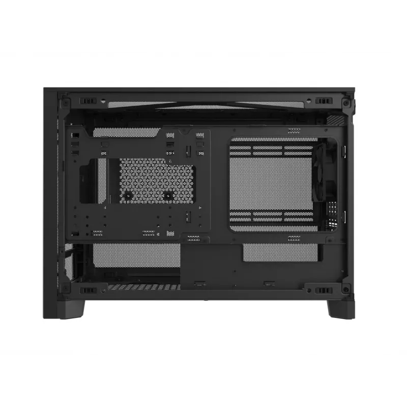 Montech TEN (B) Mini-Tower-PC-Gehäuse, gehärtetes Glas, Schwarz, Micro-ATX/Mini-ITX
