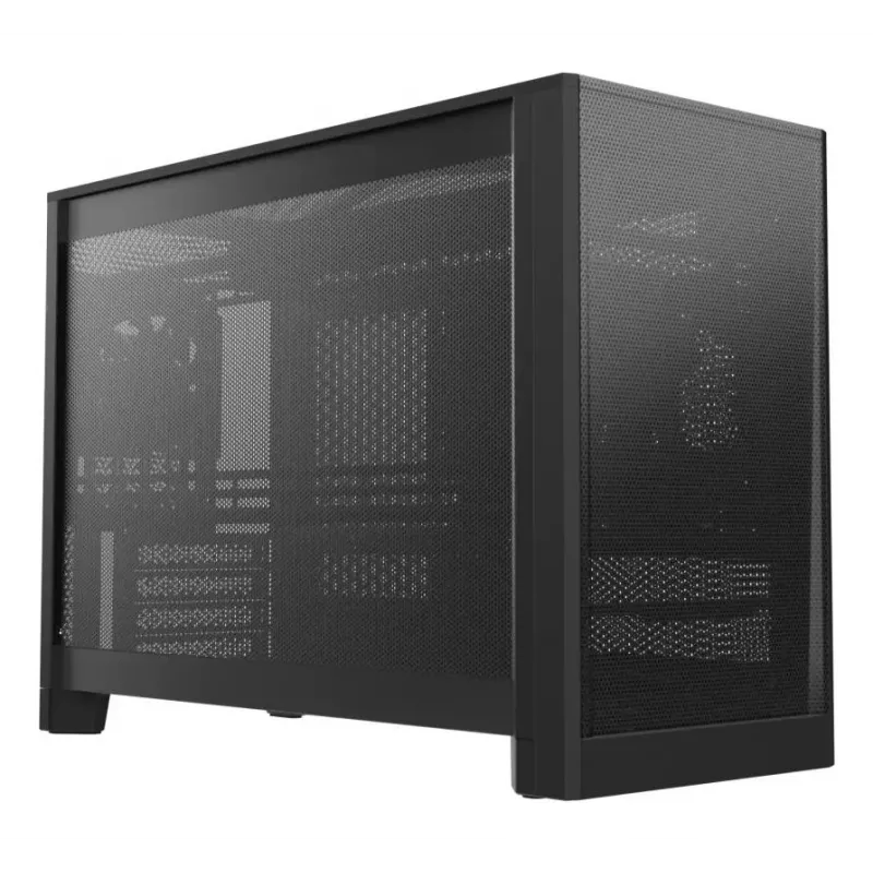 Montech TEN (B) Mini-Tower-PC-Gehäuse, gehärtetes Glas, Schwarz, Micro-ATX/Mini-ITX