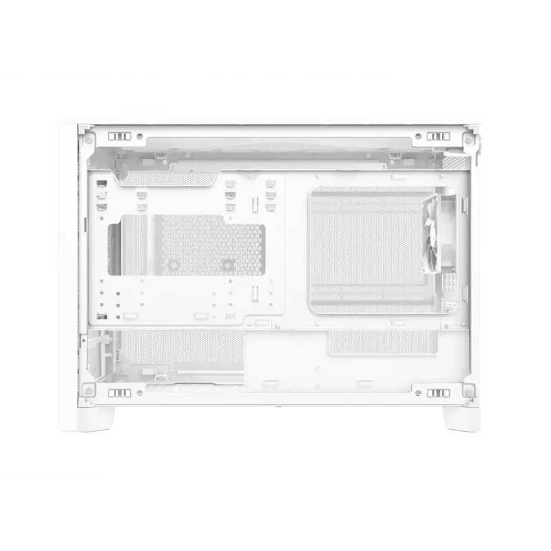 MONTECH TEN (W) Mini Tower PC-Gehäuse Weiß - Micro ATX / Mini-ITX, Tempered Glass, ARGB