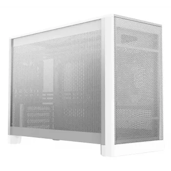 MONTECH TEN (W) Mini Tower PC-Gehäuse Weiß - Micro ATX / Mini-ITX, Tempered Glass, ARGB