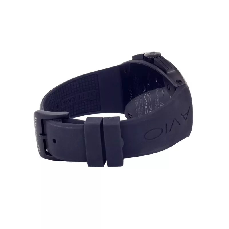 Montres de Luxe Herren Automatikuhr 09SA-BK-1002 48mm Schwarzes Zifferblatt Lederarmband