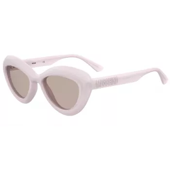 Moschino MOS163-S-35J Damen-Sonnenbrille eckig Havana Braun