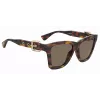 MOSCHINO Damen Katzenaugen-Sonnenbrille MOS131S086F47 Havana Braun 54mm