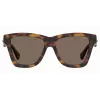 MOSCHINO Damen Katzenaugen-Sonnenbrille MOS131S086F47 Havana Braun 54mm