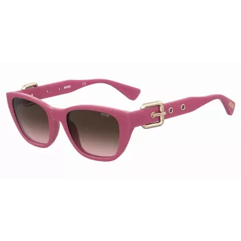 MOSCHINO Damen-Sonnenbrille MOS130-S-MU1 Havana Acetat Braun Verlauf 55mm