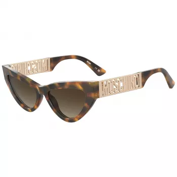 MOSCHINO Damen-Sonnenbrille MOS170-S-086 Havana Butterfly/Cat Eye 55mm
