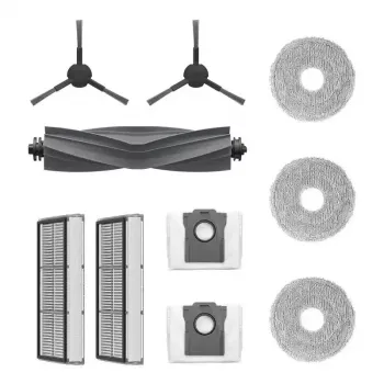 MOVA E30 Ultra Zubehörset – Komplettes Ersatzteil-Set mit Hauptbürste, Seitenbürsten, HEPA-Filtern, Wischbezügen & Reinigungswerkzeug