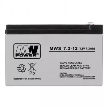 MPL Power Elektro MWS 7.2-12 UPS Batterie Blei-Säure VRLA AGM 7.2Ah 12V