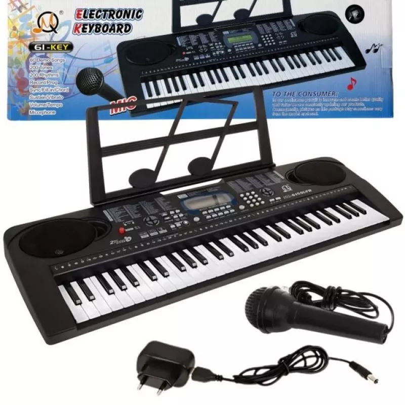 MQ 6159 UFB 61-Tasten-Lernkeyboard für Kinder mit Mikrofon