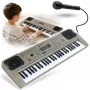 MQ 807 USB Elektronisches Lernkeyboard, 61 Tasten, 16 Klangfarben, 10 Rhythmen, Grau