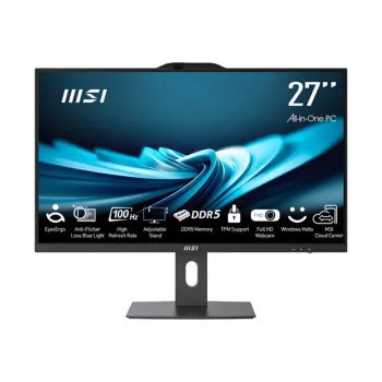 MSI All-in-One PRO AP272P 14M-496EU - 27 inch Full HD IPS, Intel Core i5-14400, 16GB RAM, 512GB SSD, Windows 11 Pro, Schwarz