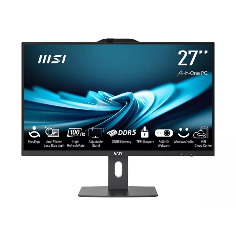MSI All-in-One PRO AP272P 14M-496EU - 27 inch Full HD IPS, Intel Core i5-14400, 16GB RAM, 512GB SSD, Windows 11 Pro, Schwarz