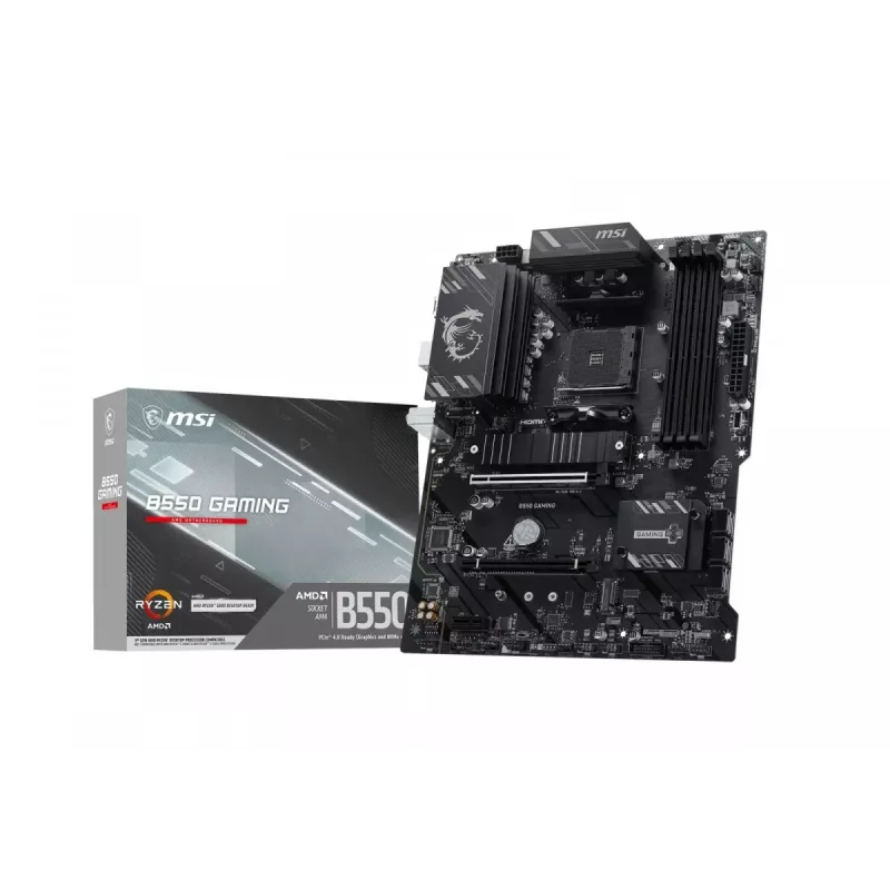 MSI B550 GAMING Mainboard - AMD B550 Chipsatz, Sockel AM4, ATX, DDR4, HDMI/DP
