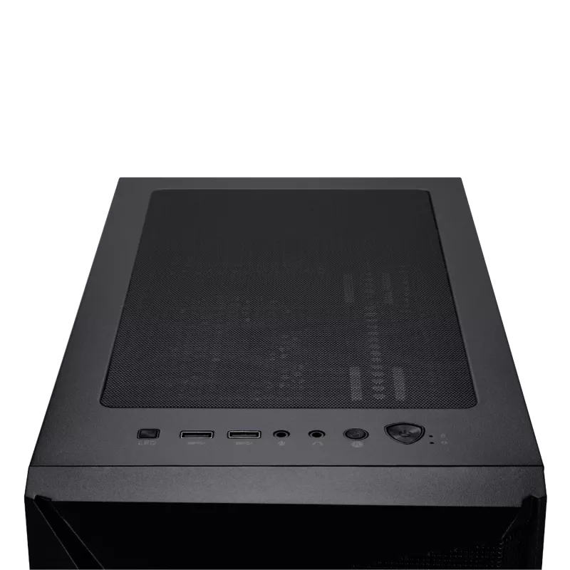 MSI MAG FORGE 130A Airflow ATX Mid-Tower Gaming-Gehäuse - Schwarz, Temperglas, 4x ARGB-Lüfter