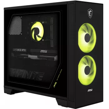 MSI MAG Infinite S AI 2NVM7-002AT Desktop-PC (Schwarz/Transparent, Windows 11 Home)