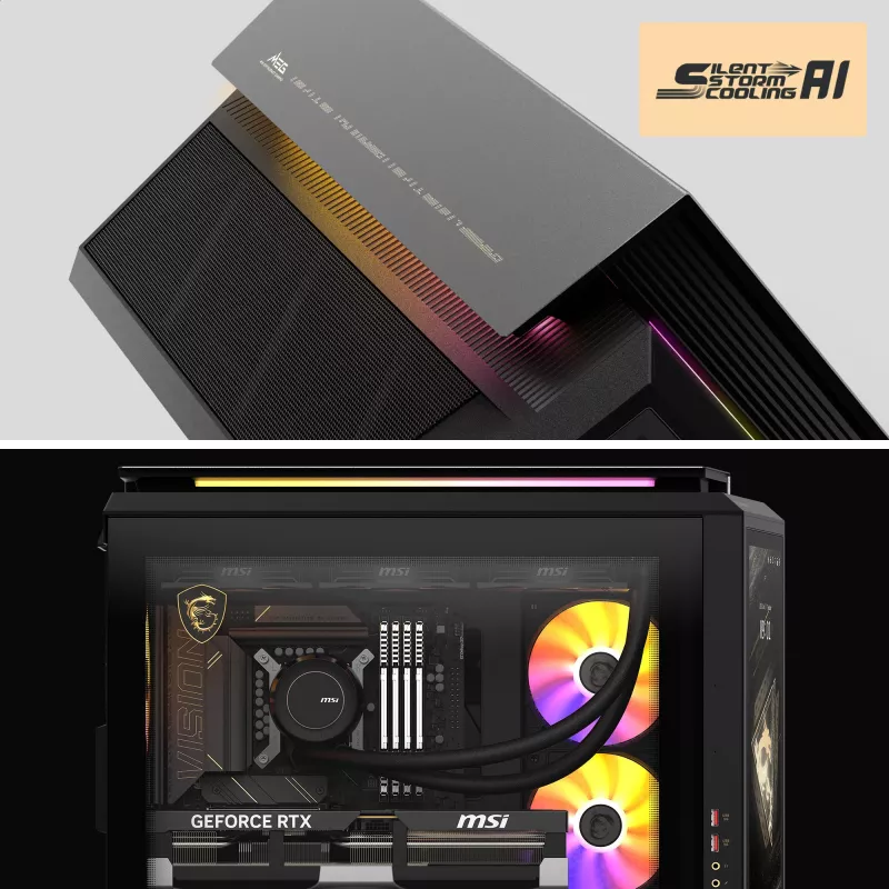 MSI MEG Vision X AI 2NVV9-285AT Desktop-PC (Schwarz/Transparent, Windows 11 Home)