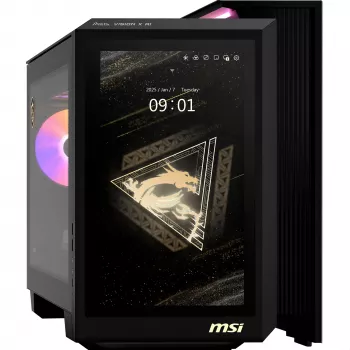 MSI MEG Vision X AI 2NVV9-285AT Desktop-PC (Schwarz/Transparent, Windows 11 Home)